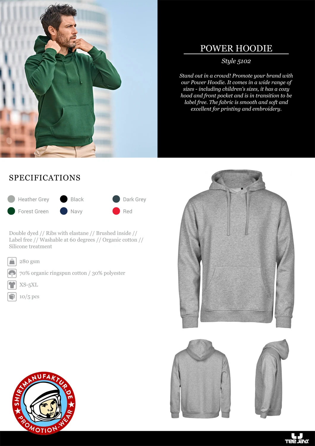 Tee Jays Power Hoodie