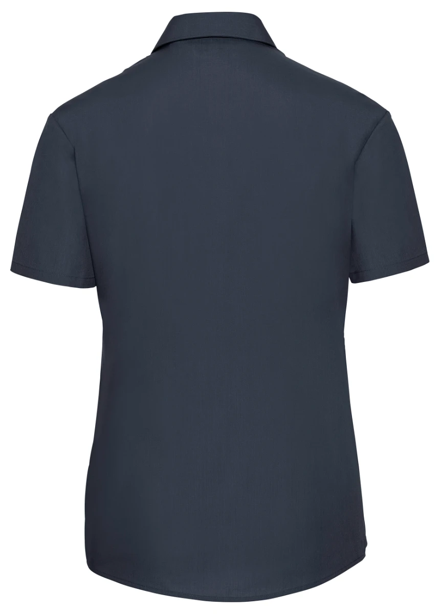 Russell Ladies Short Sleeve Poly-Cotton Poplin Blouse