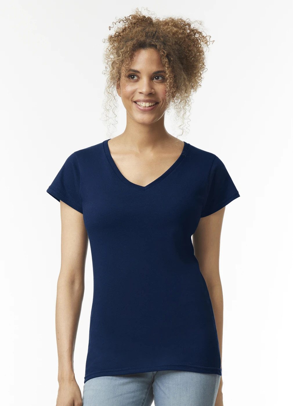 Gildan Womens Softstyle V-Neck T-Shirt