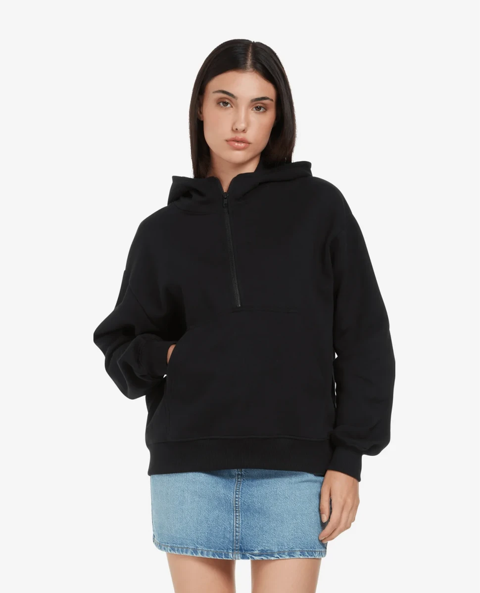 Earth Positive Womens Half-Zip Hoodie