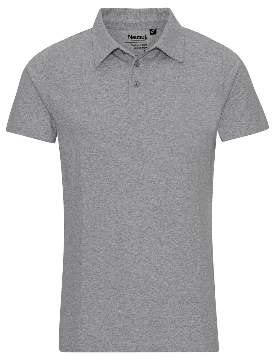 Neutral Recycled Cotton Polo