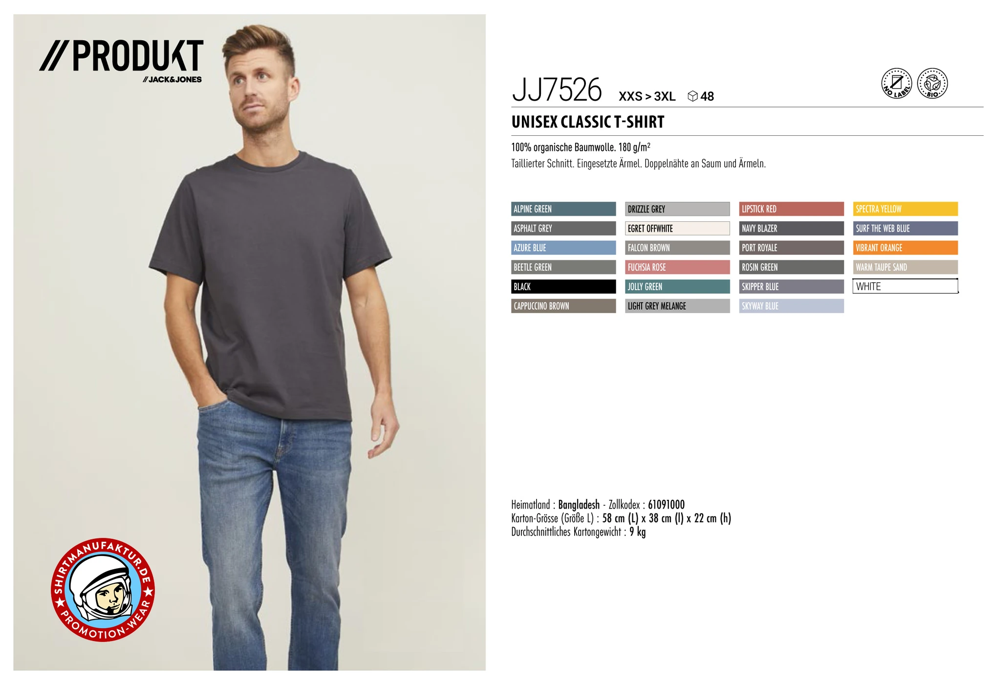 Jack & Jones Classic Unisex Tee
