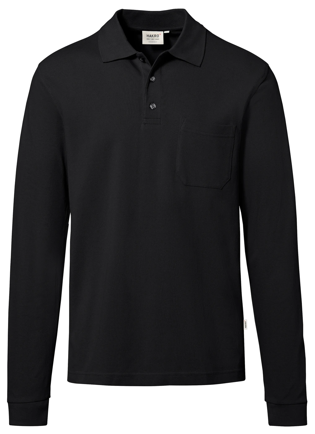 Hakro Pocket-Longsleeve-Polo Mikralinar Eco