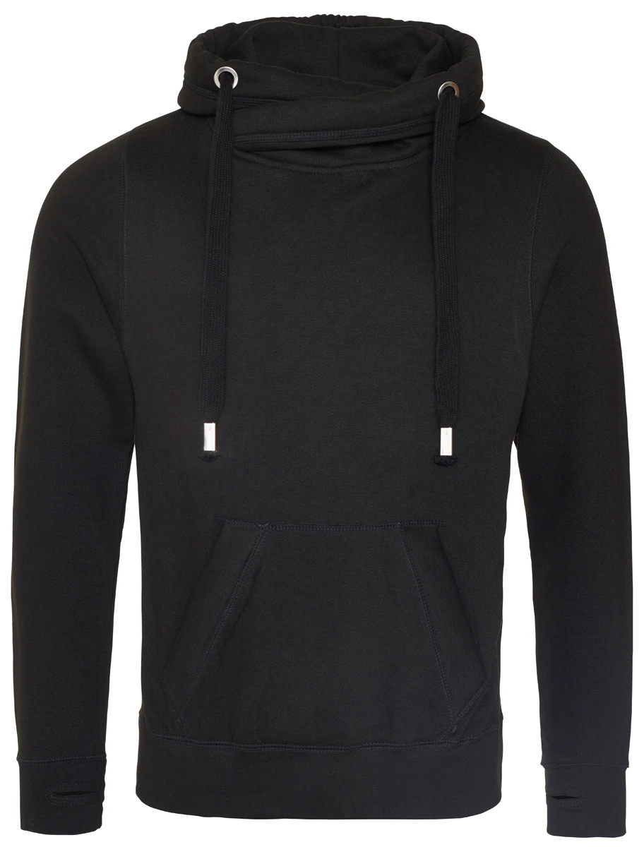 Just Hoods Cross Neck Hoodie