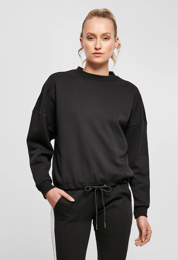 Build Your Brand Ladies Oversize Crewneck