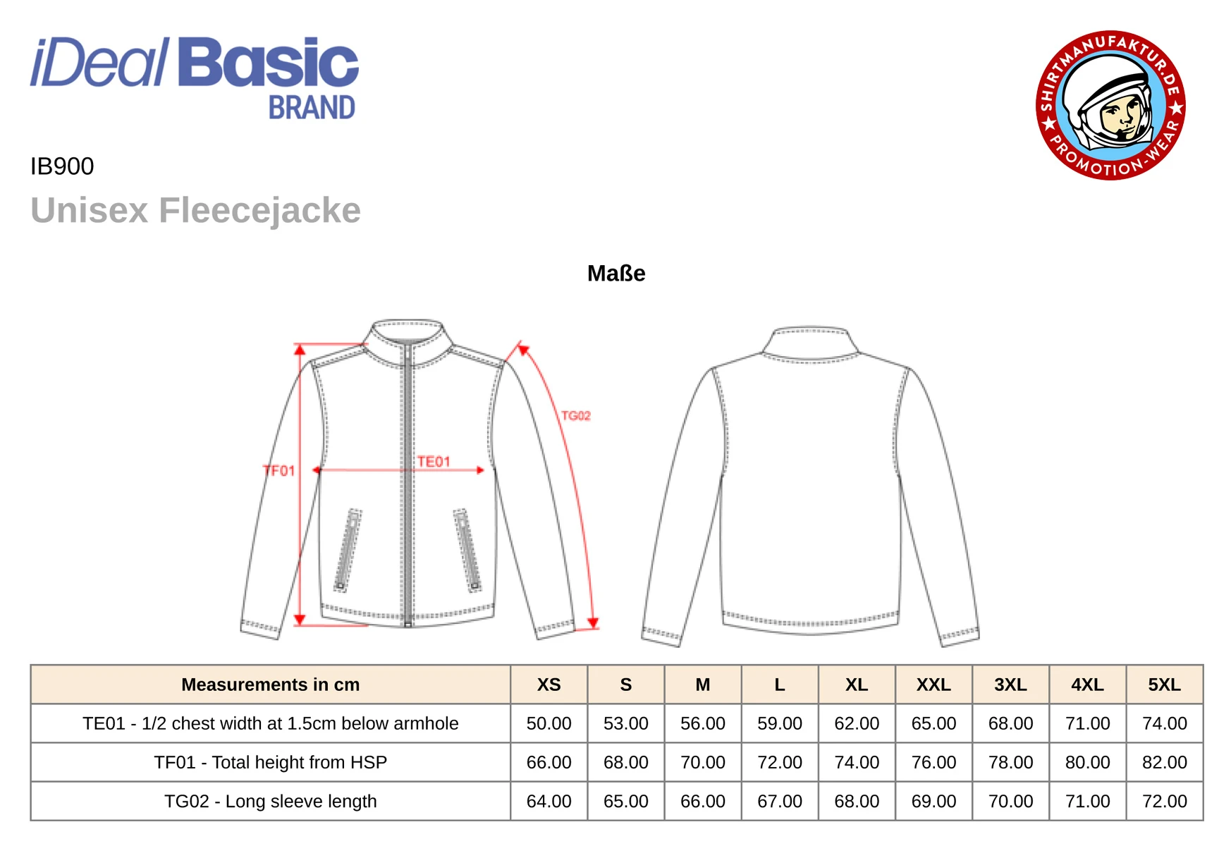 Ideal Basic Unisex Fleece Jacket