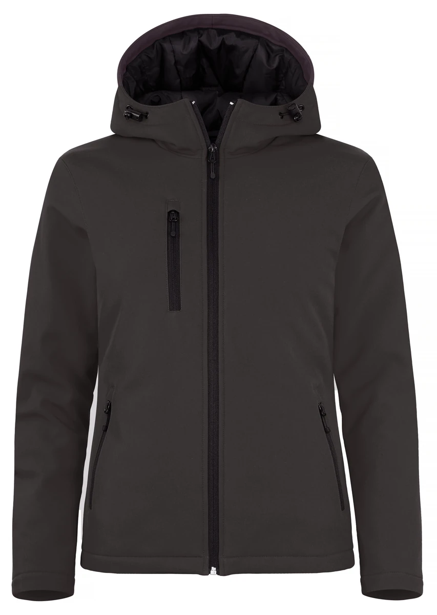 Clique Womens Padded Softshell Hooded Jacket Clique Womens Padded Softshell Hooded Jacket