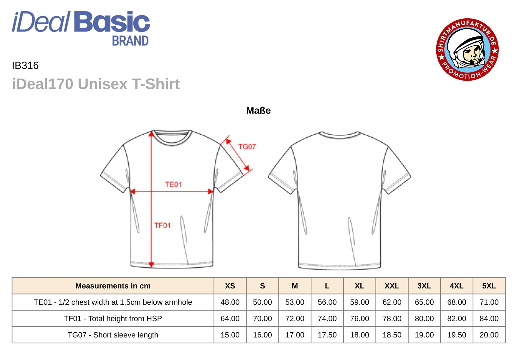 Ideal Basic Unisex 170 T-Shirt