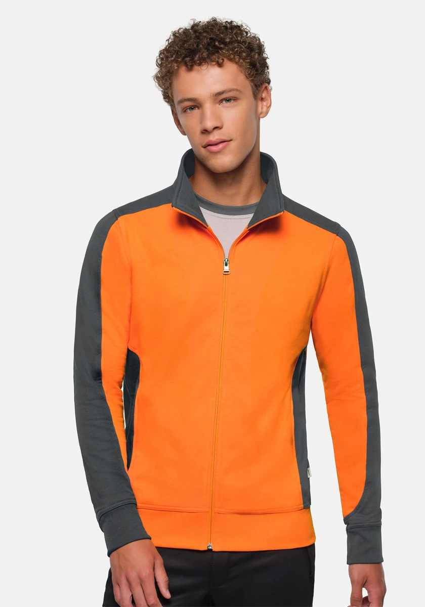 Hakro Sweatjacke Contrast Mikralinar 