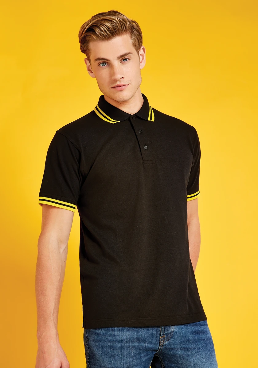 Kustom Kit Tipped Collar Polo