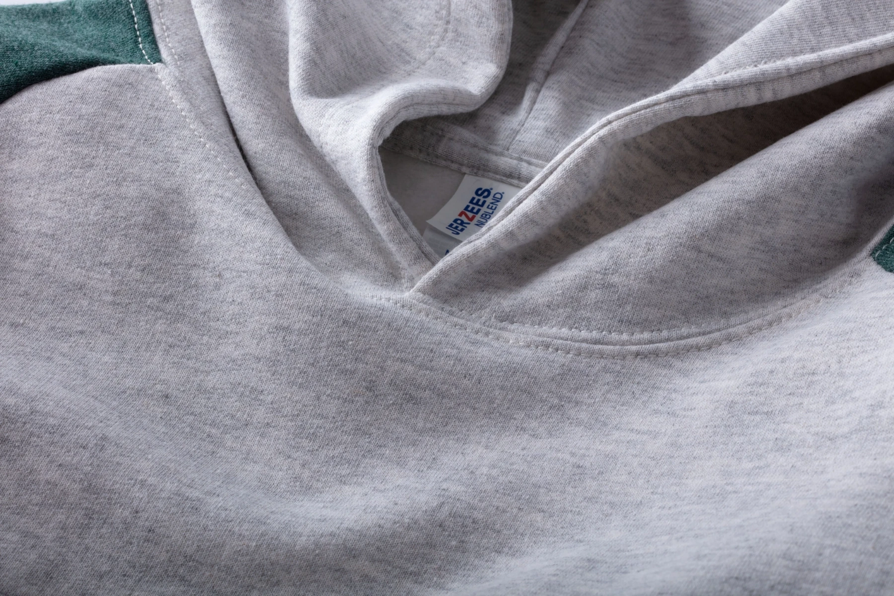 Jerzees Nublend Varsity Colour-Block Hooded Sweatshirt