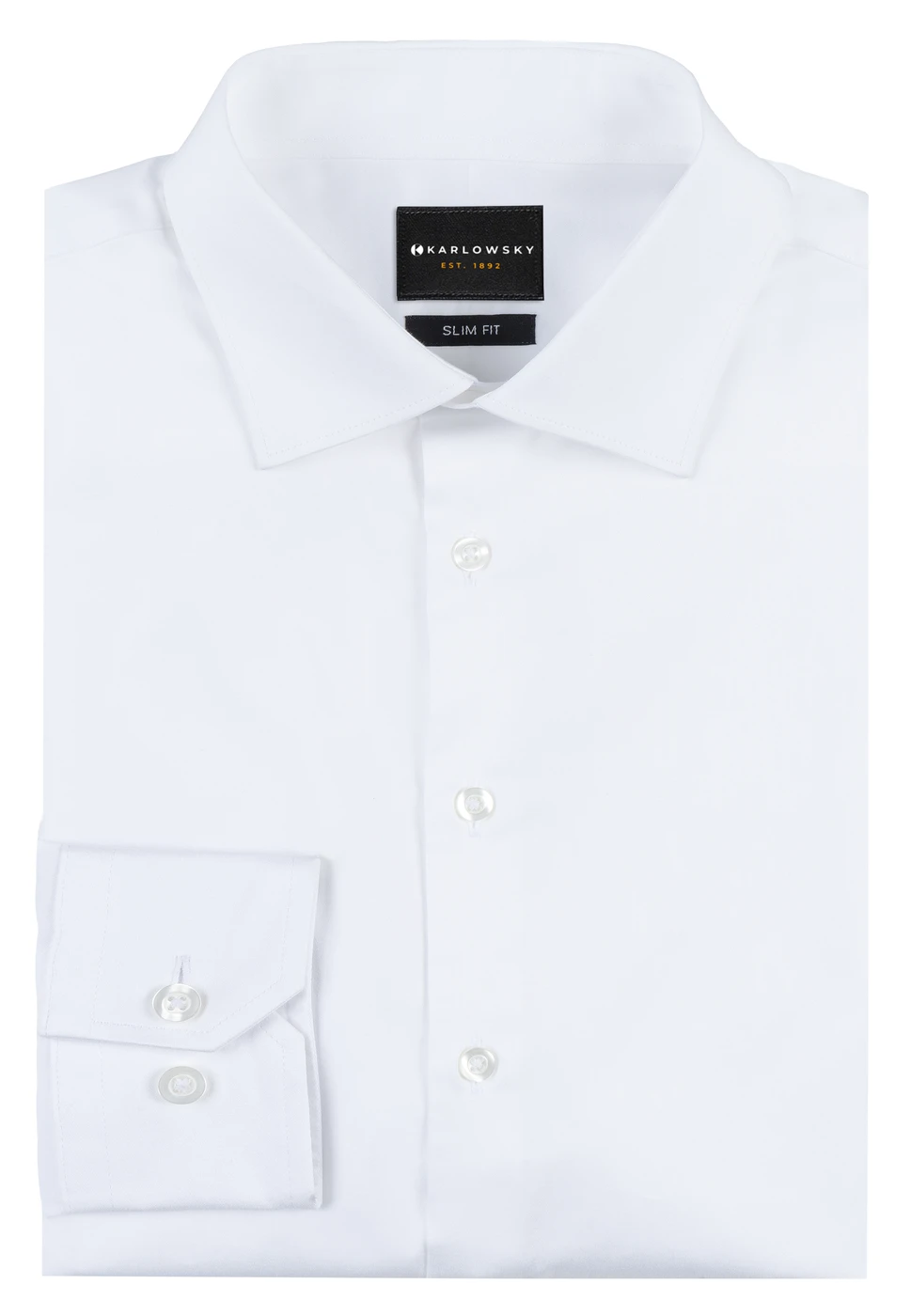 Karlowsky Langarm Herrenhemd Active-Stretch Slim-Fit