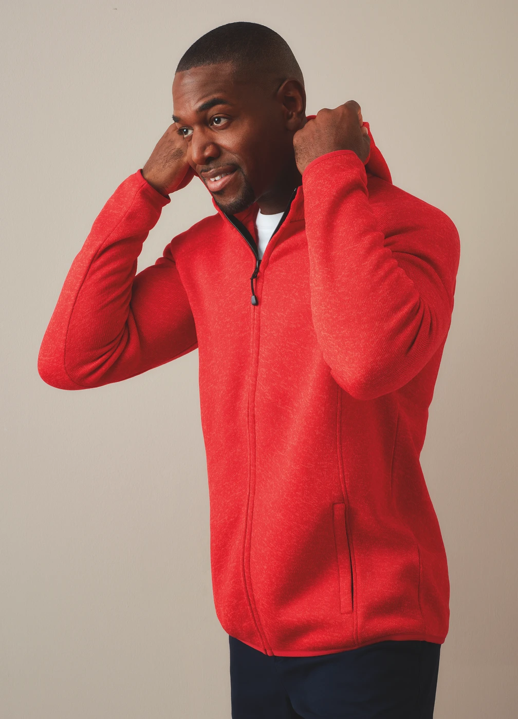 Stedman Lux Hooded Knitfleece Jacket