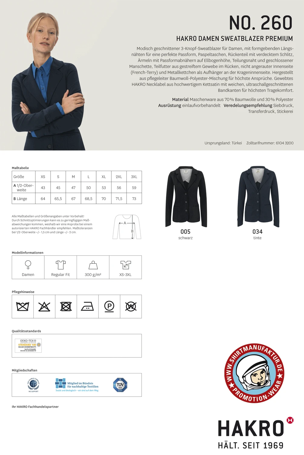 Hakro Ladies Sweatblazer Premium