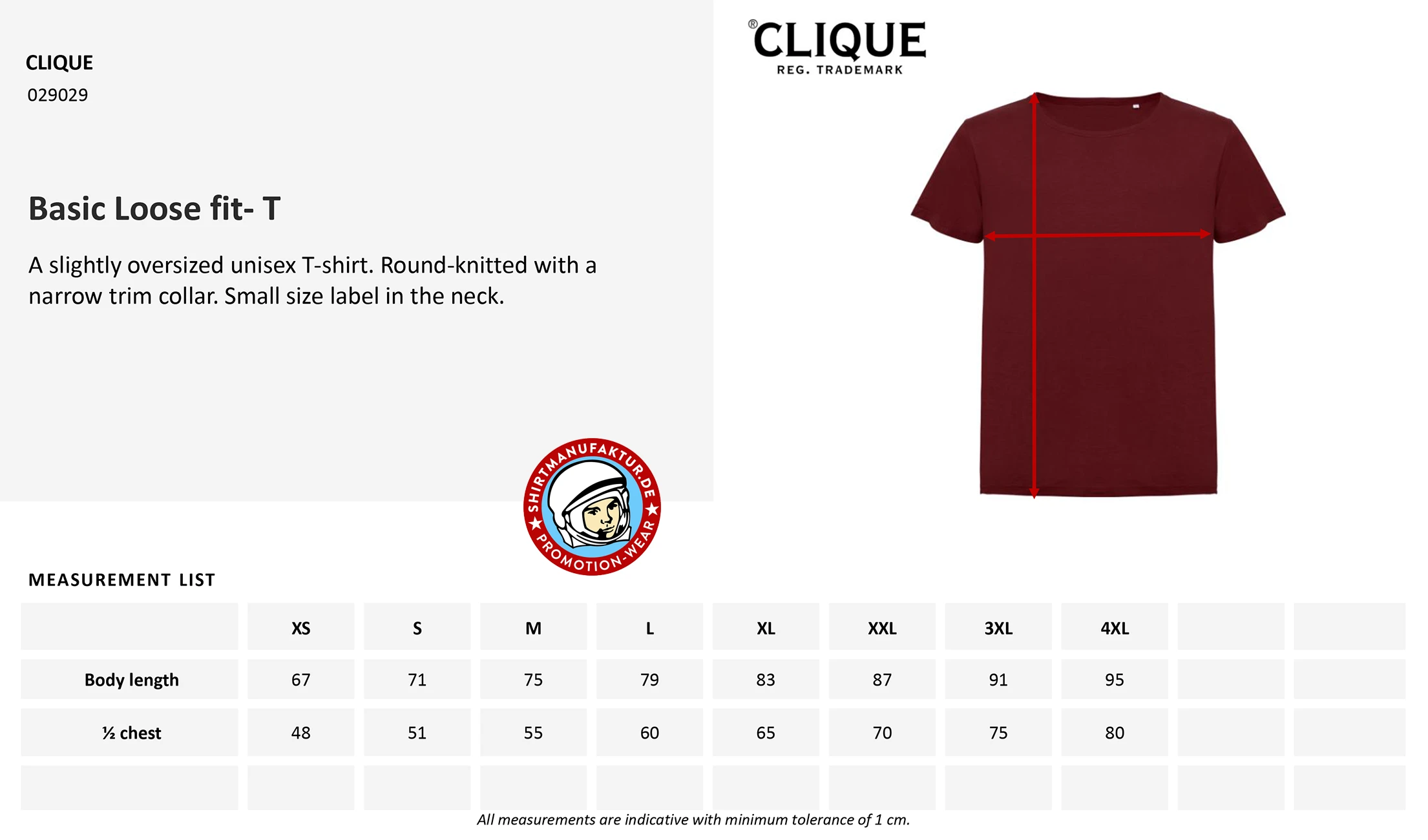 Clique Basic-T Loose Fit