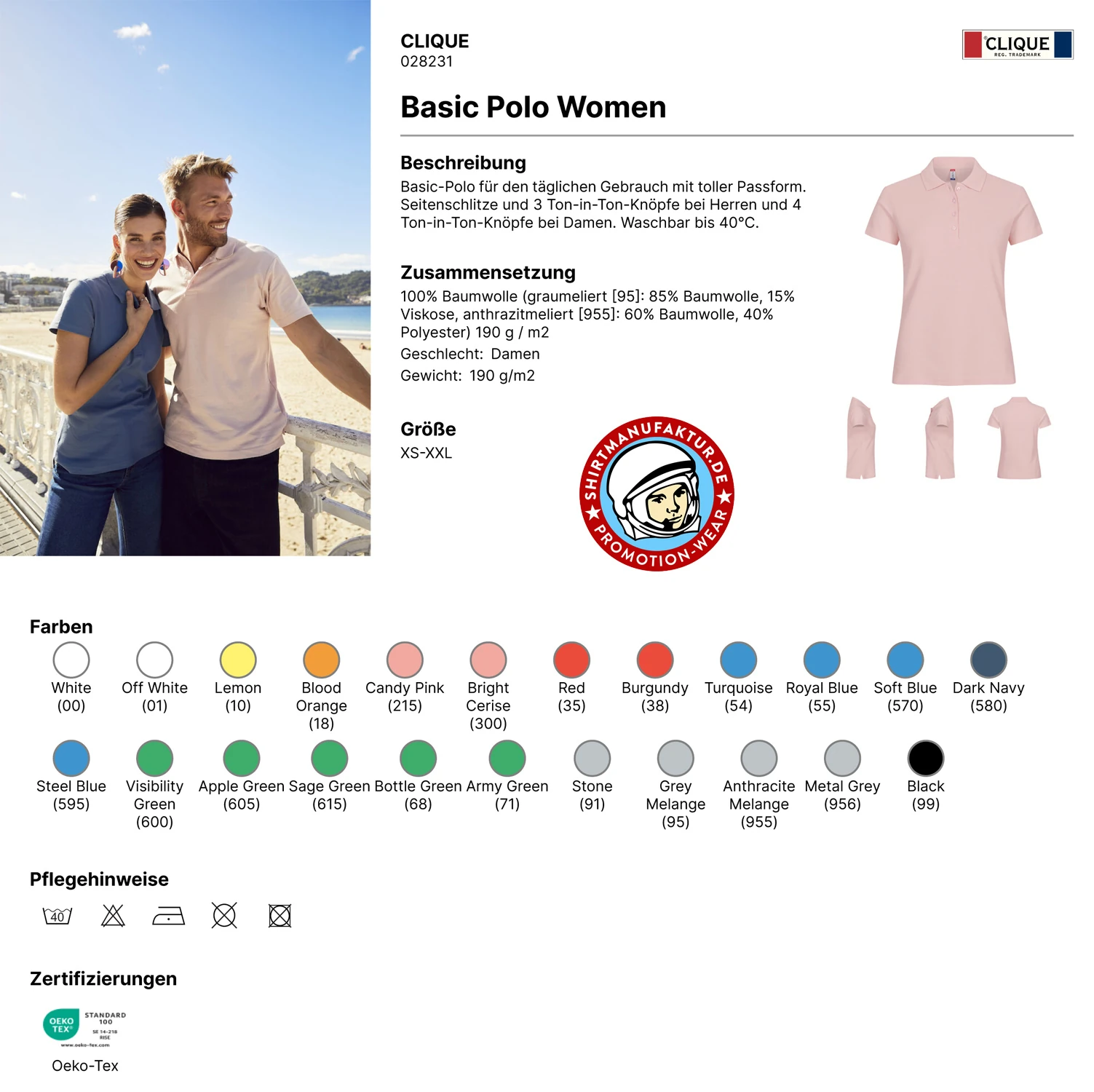 Clique Basic Polo Women