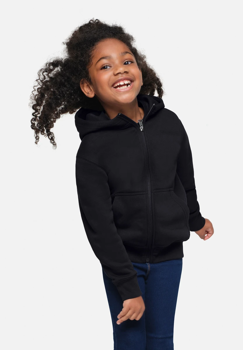 Hakro Kinder Kapuzen-Sweatjacke Bio-Baumwolle