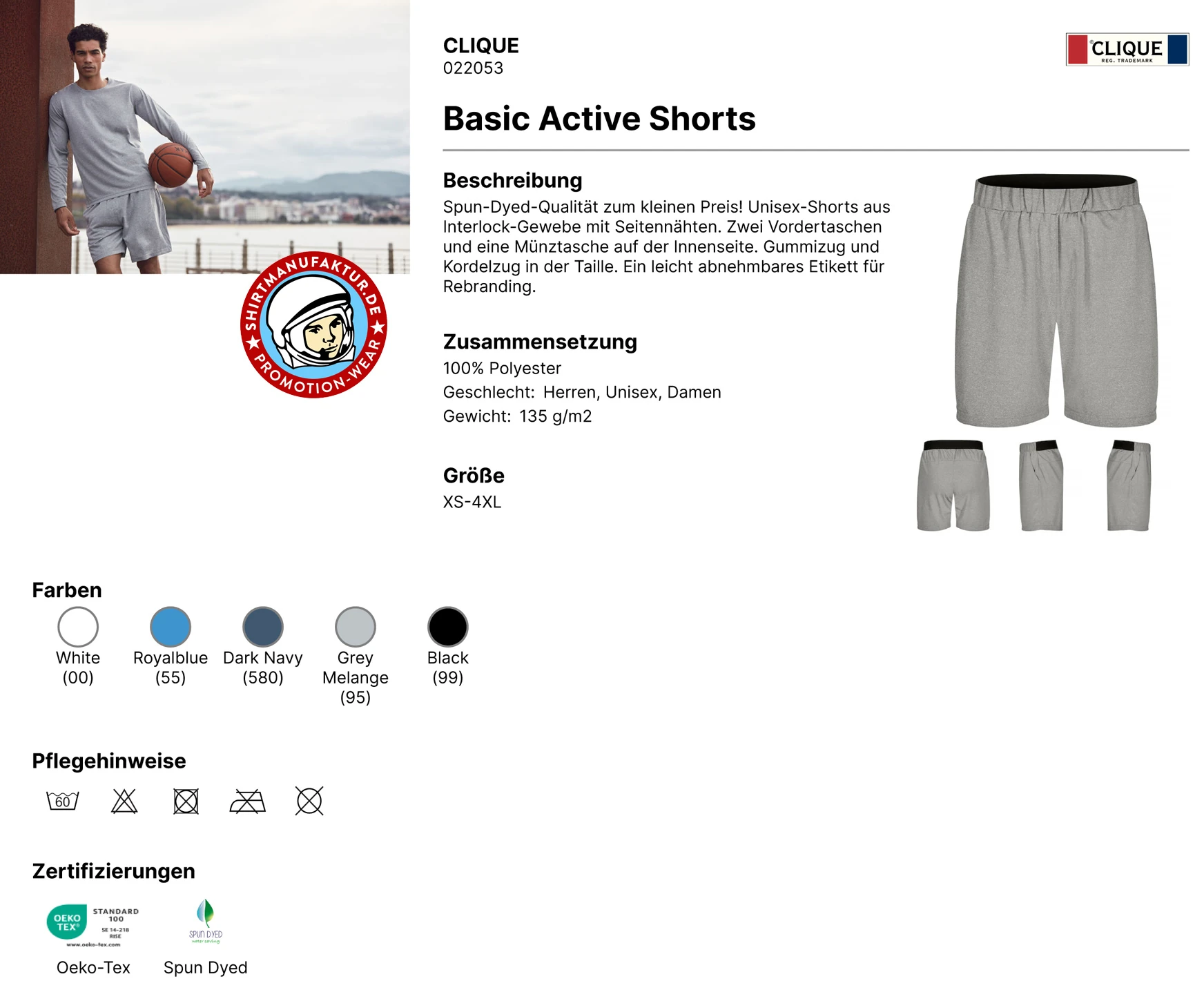 Clique Basic Active Shorts