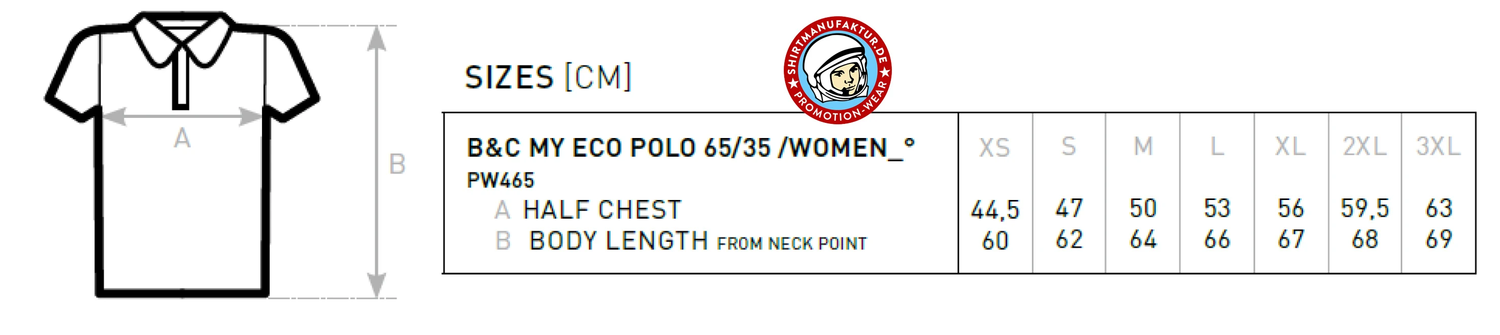 B&C Women My Eco Polo 65/35