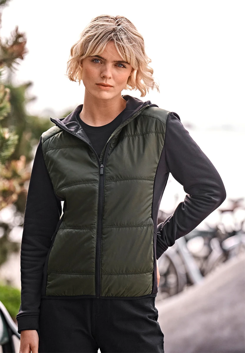 Tee Jays Womens Hybrid-Stretch Hooded Jacket