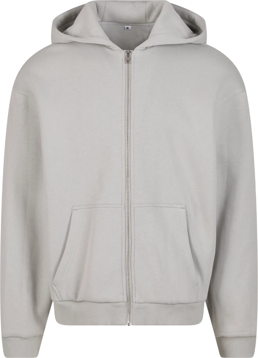 Build Your Brand Fluffy Zip Hoody