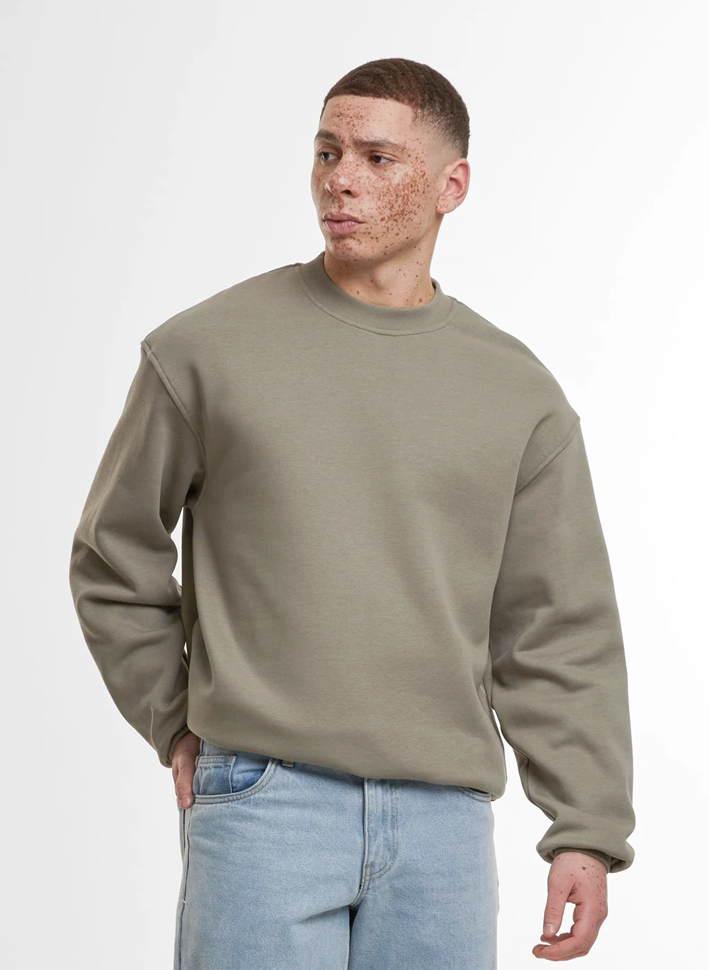 Build Your Brand Loose Fit Sweatshirt