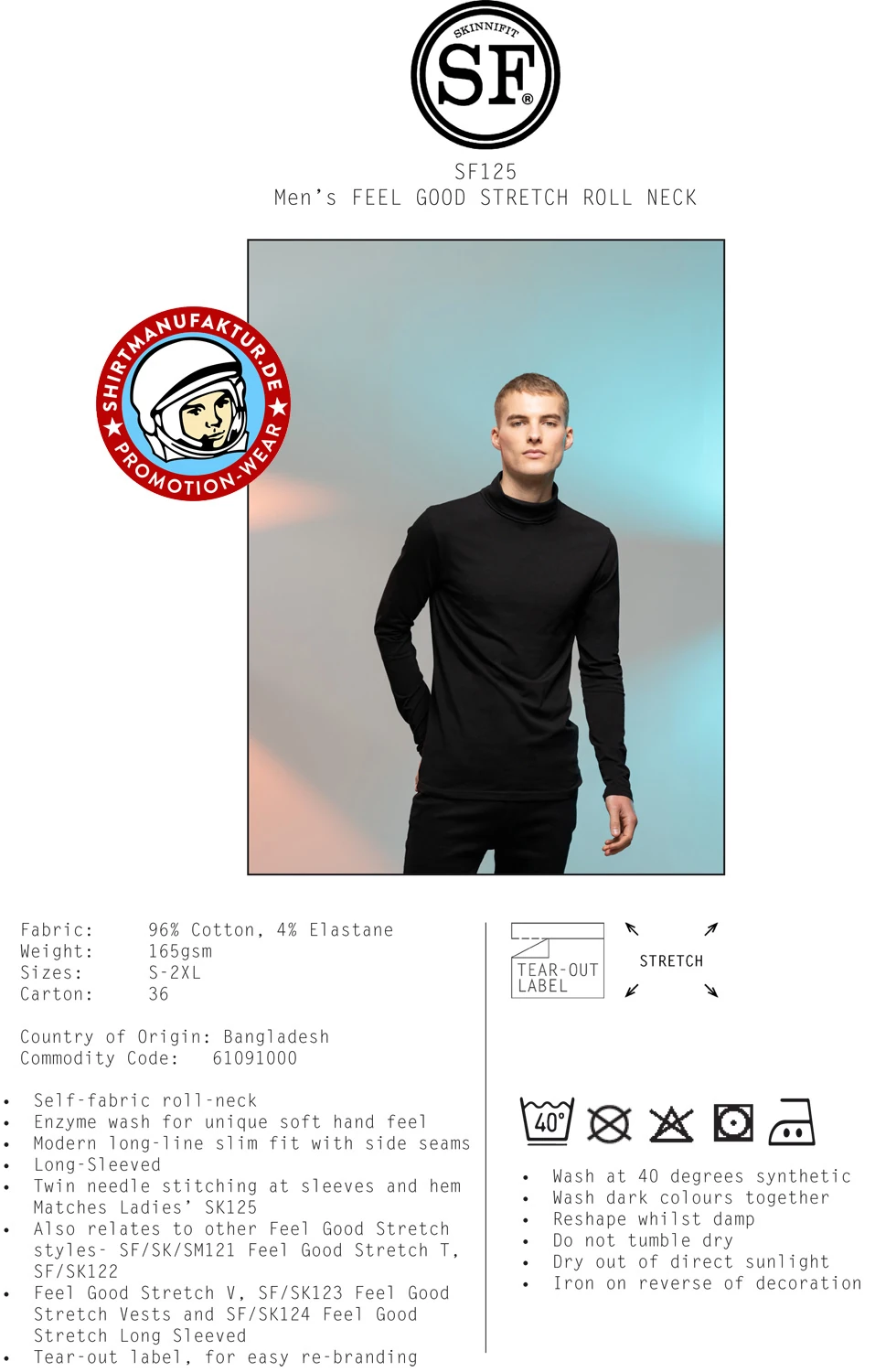 SkinniFit Feel Good Roll Neck Top
