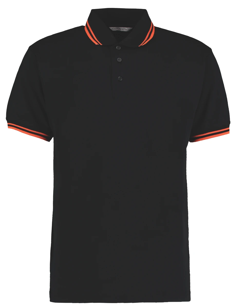 Kustom Kit Tipped Collar Polo