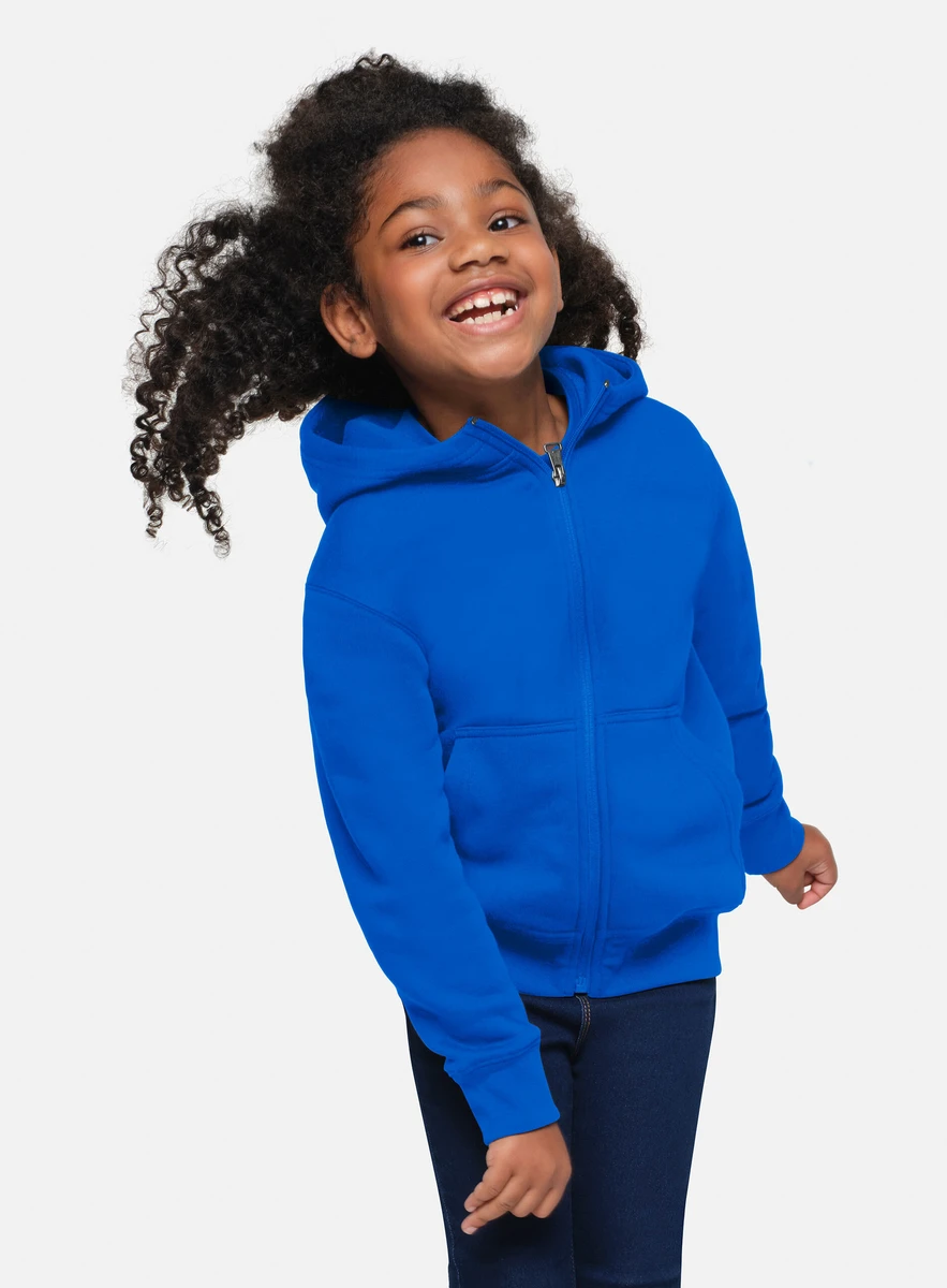 Hakro Kinder Kapuzen-Sweatjacke Bio-Baumwolle