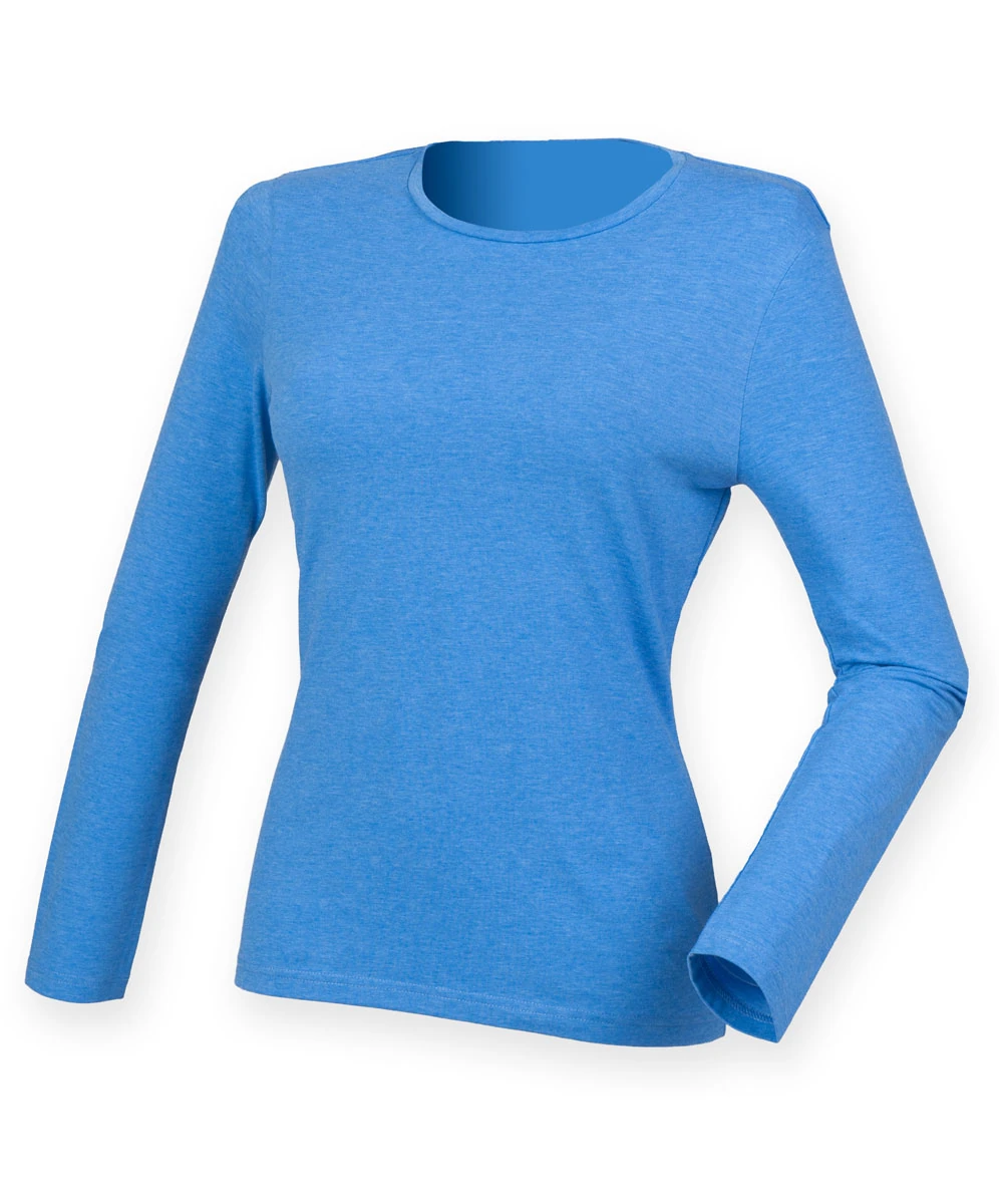 SkinniFit Womens Feel Good Stretch Longsleeve