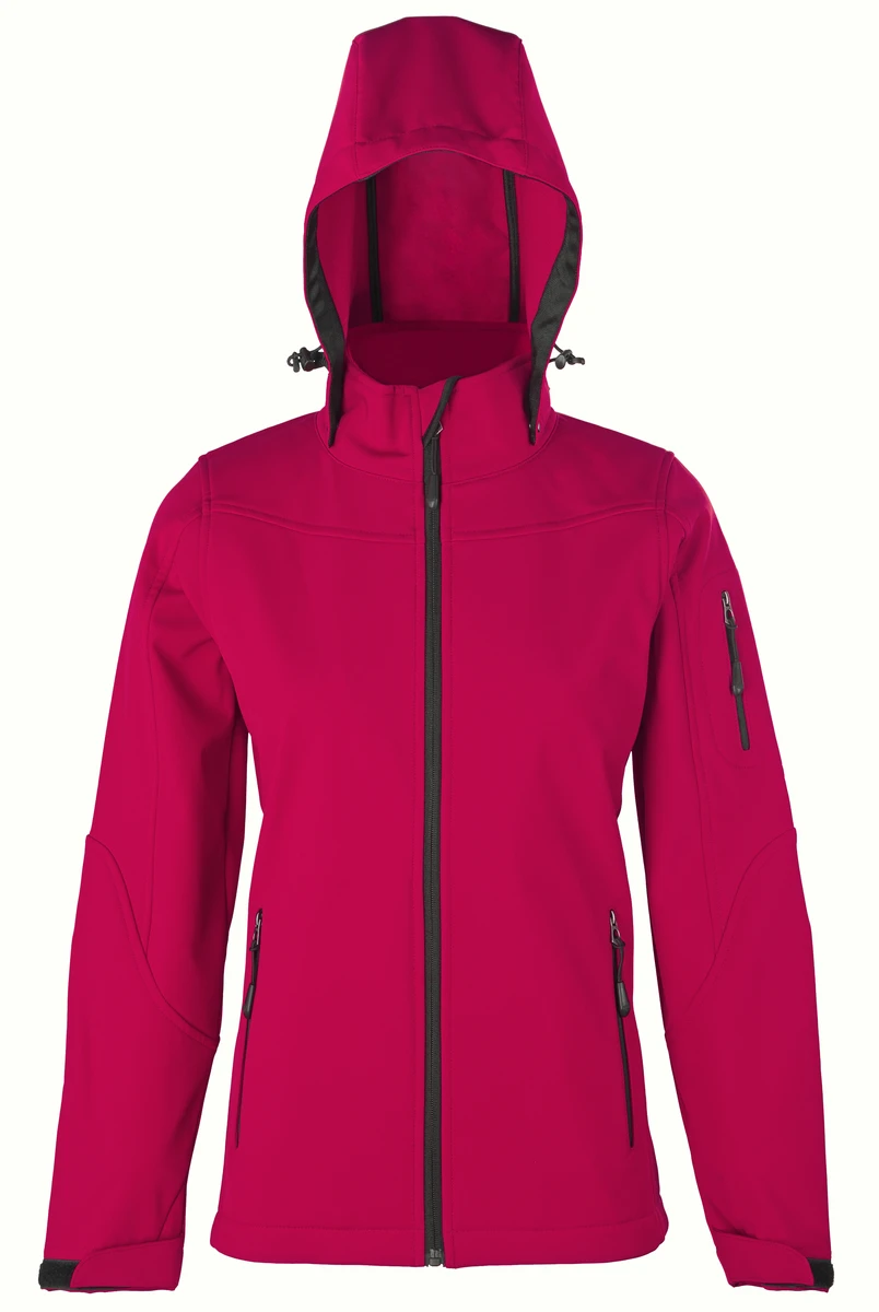 HRM Womens Hooded Softshell Jacket