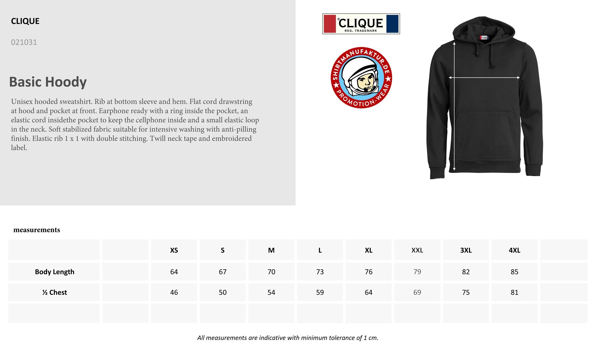 Clique Basic Hoody