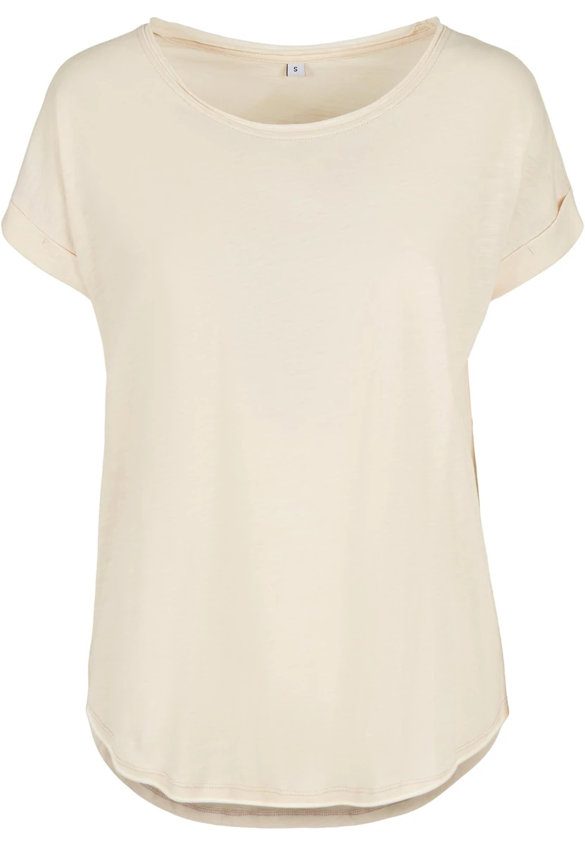 Build Your Brand Ladies Long Slub Tee