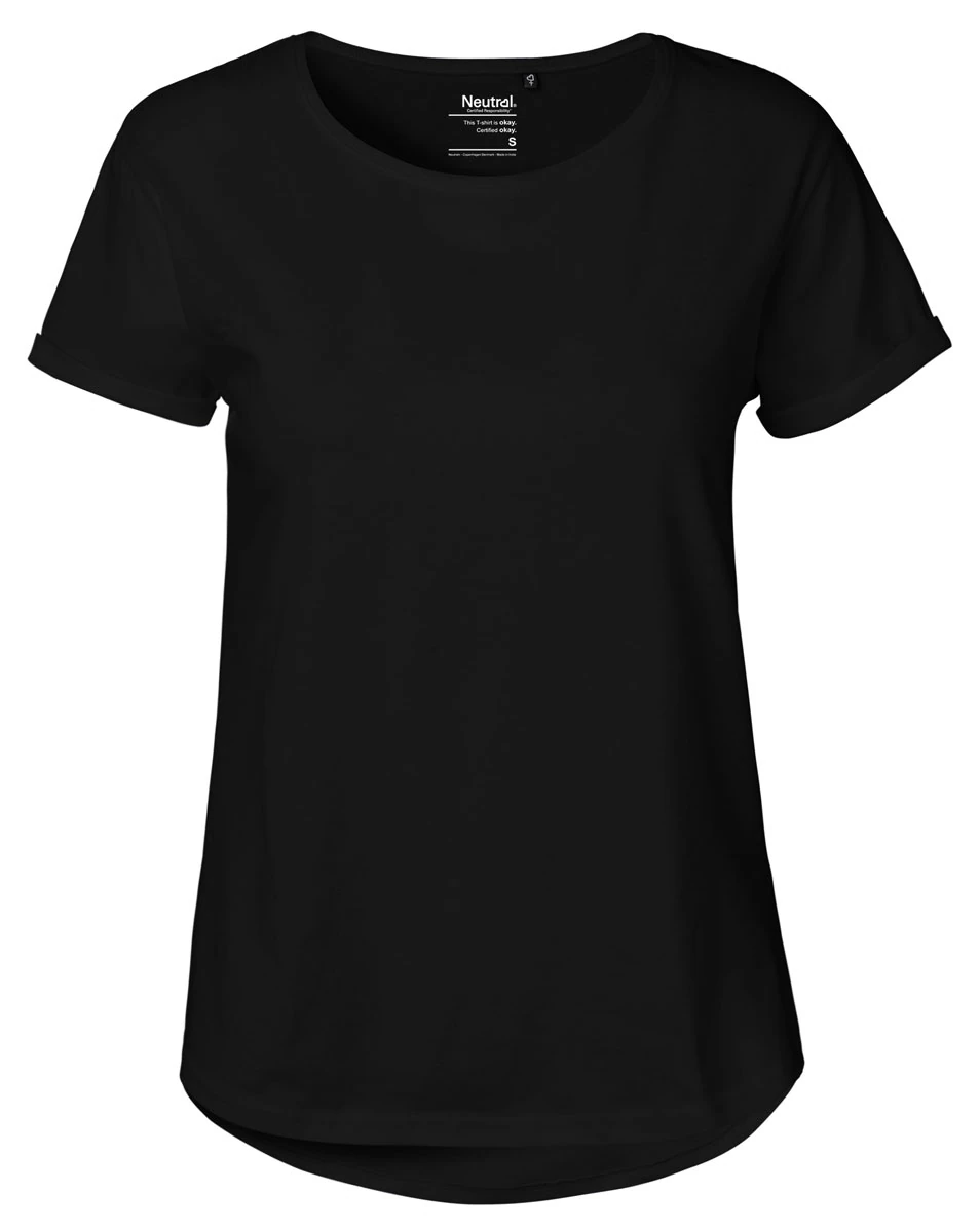 Neutral Ladies Roll Up Sleeve T-Shirt