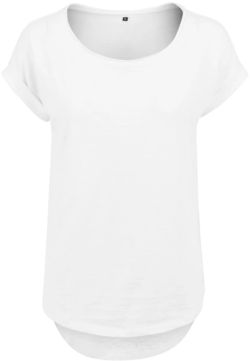 Build Your Brand Ladies Long Slub Tee