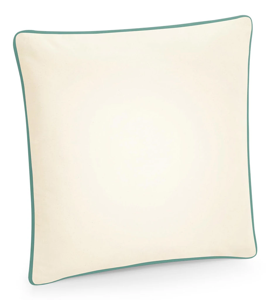 Westford Mill Fairtrade Cotton Piped Cushion Cover