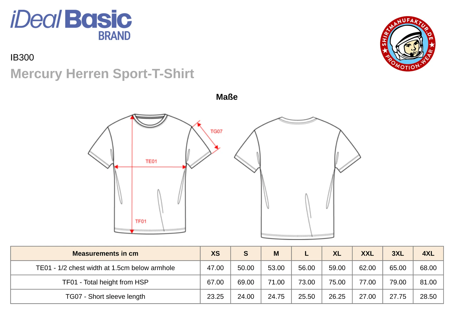 Ideal Basic Mens Mercury Sport T-Shirt