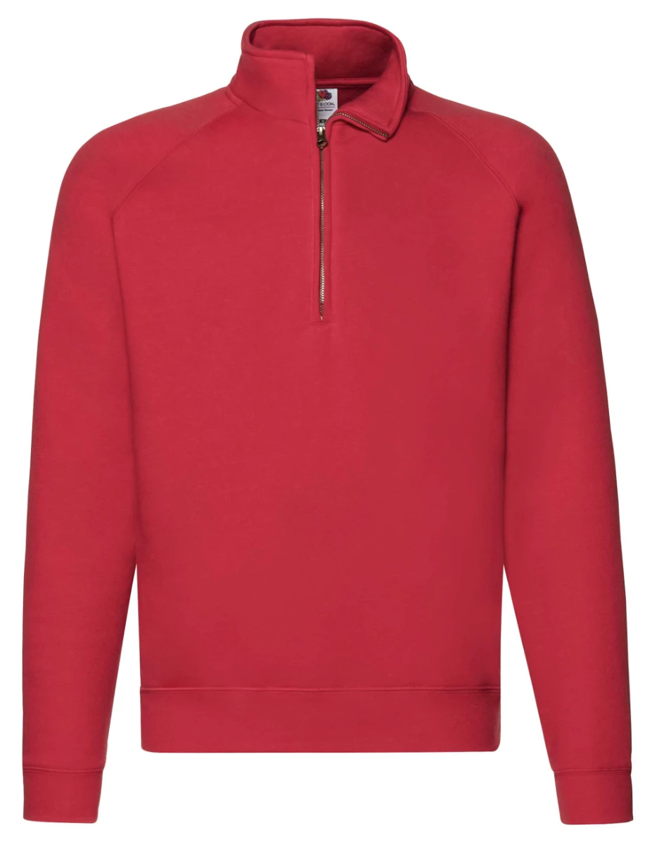 Fruit of the Loom Premium Zip Neck Raglan Sweat