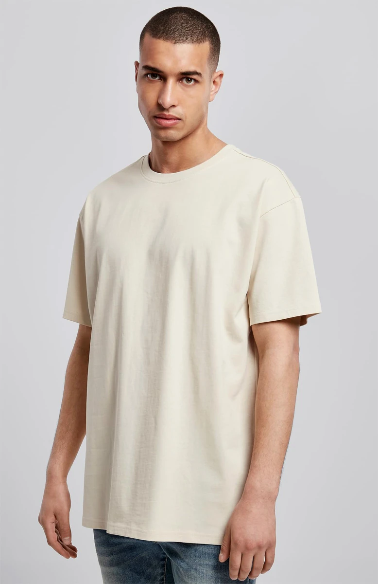 Build Your Brand, Heavy Oversize Tee BY102, sand