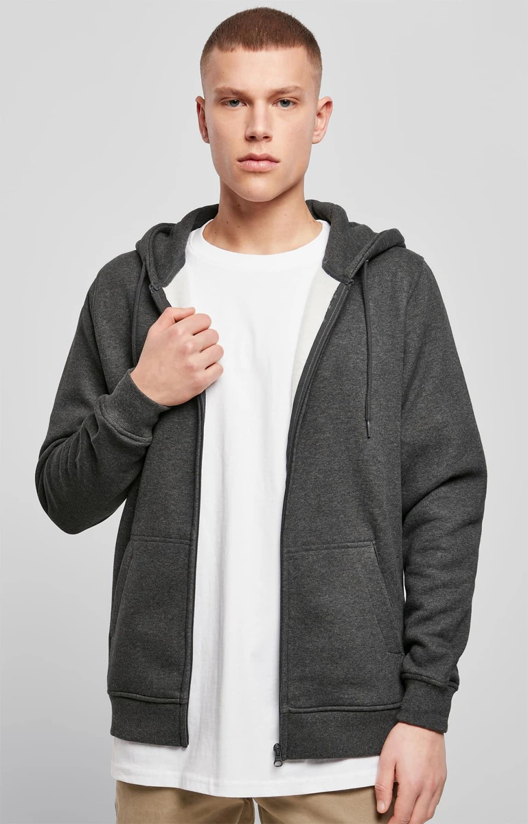 Build Your Brand Heavy Zip Hoody