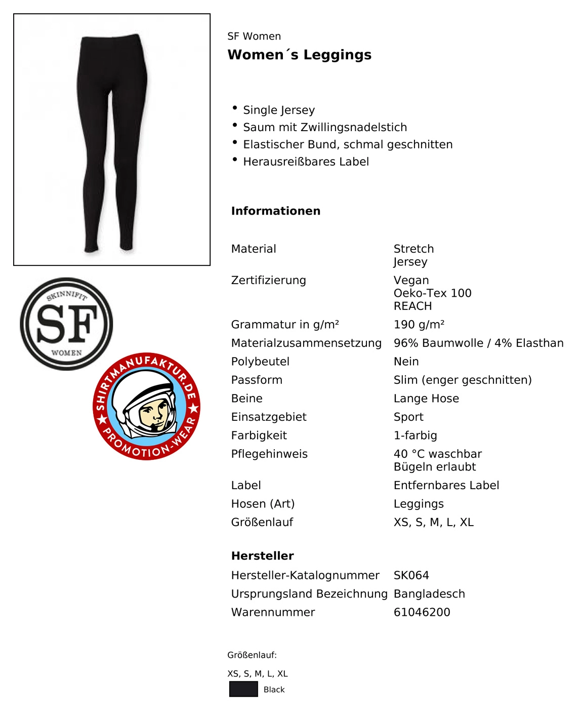 SkinniFit Womens Leggings