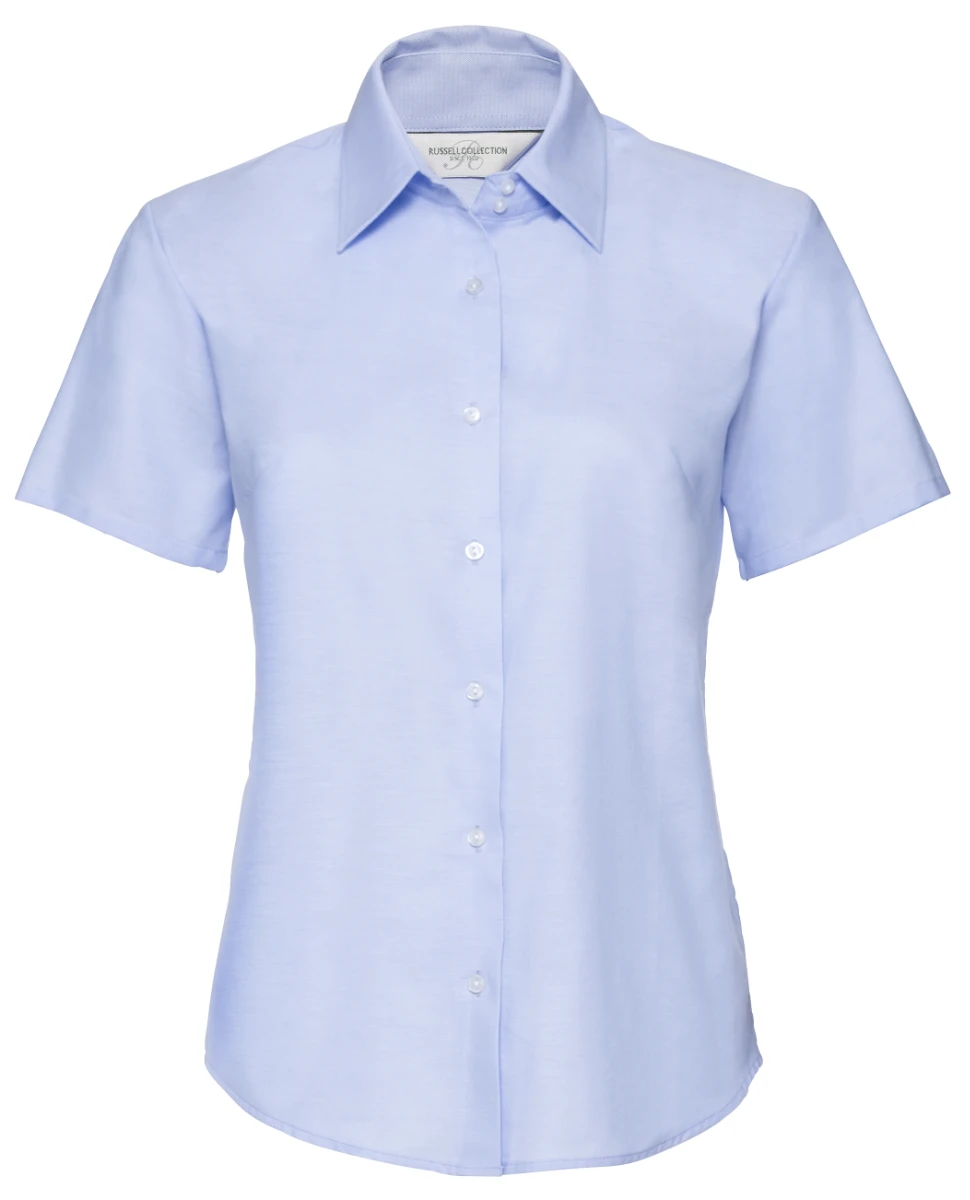 Russell Ladies Short Sleeve Oxford Blouse