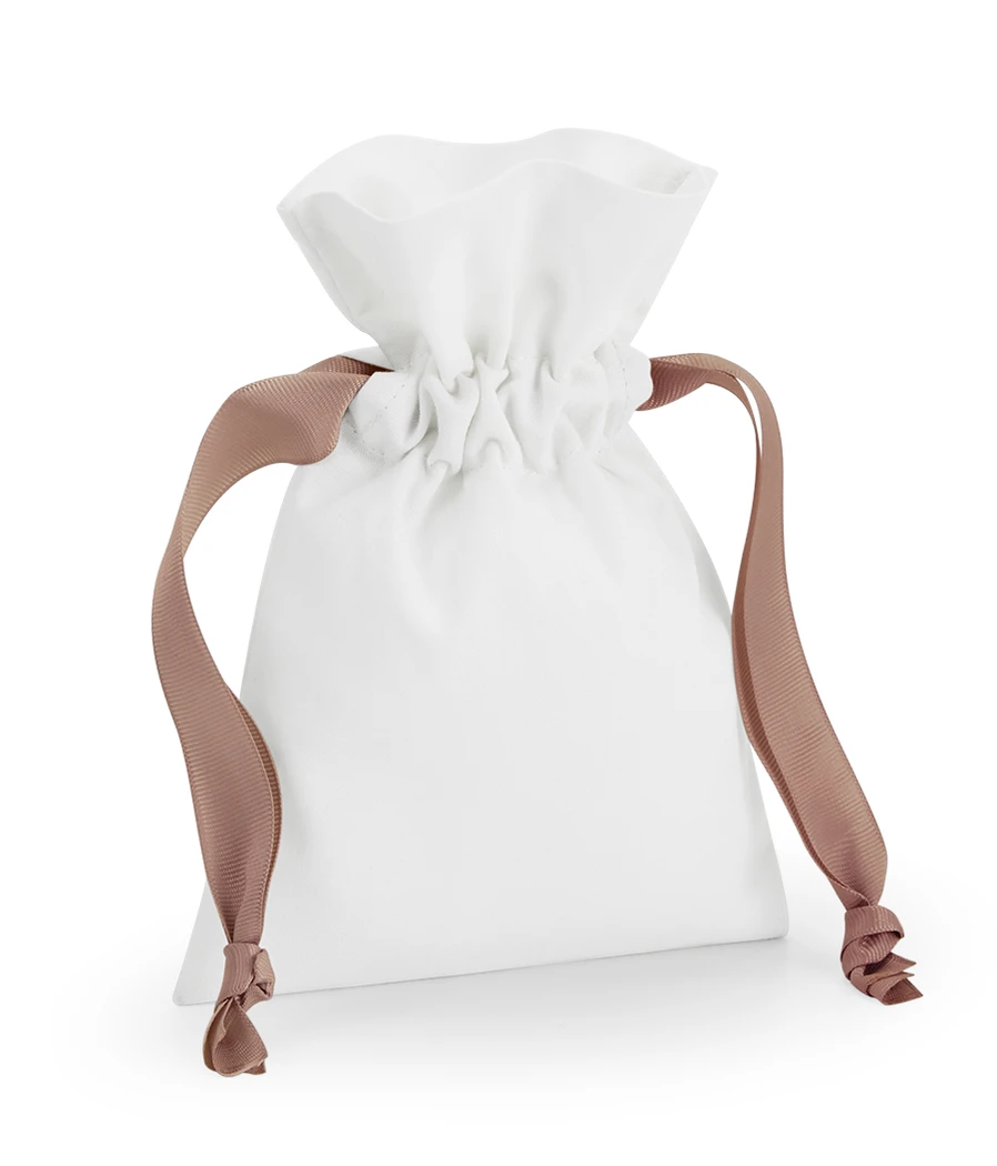 Westford Mill Cotton Gift Bag With Ribbon Drawstring