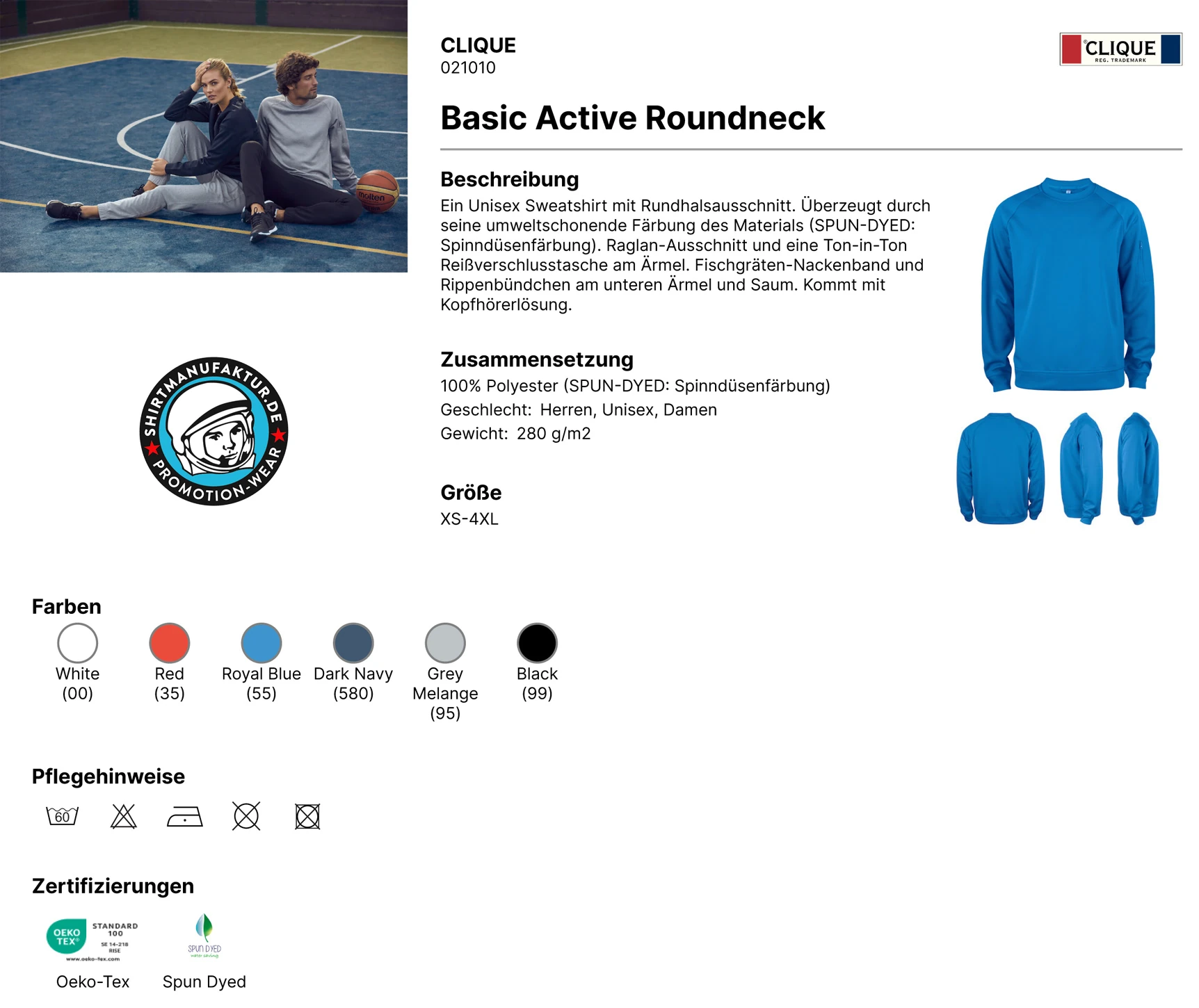 Clique Basic Active Roundneck