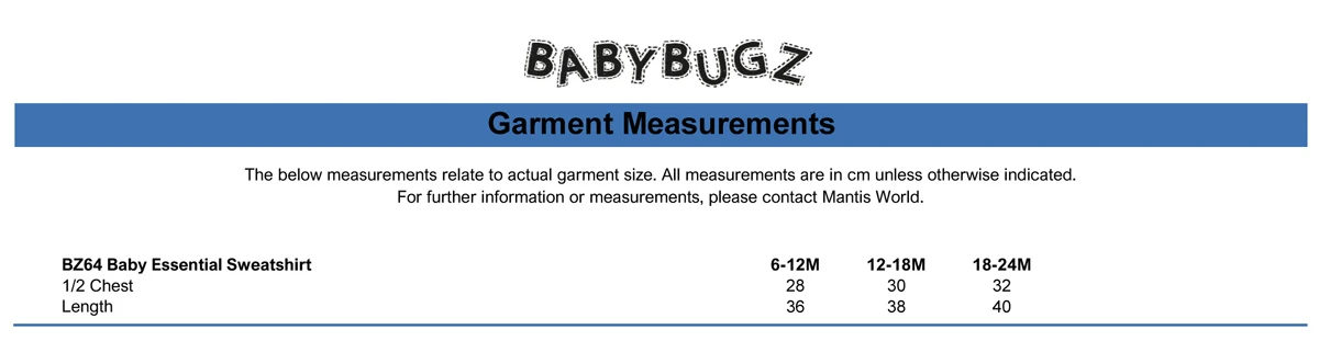 Babybugz Baby Essential Sweatshirt