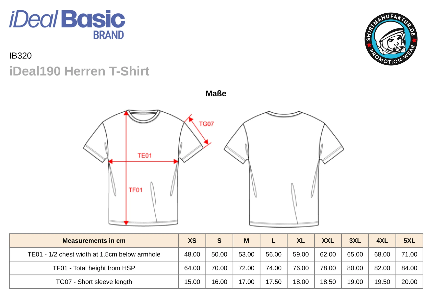 Ideal Basic Mens 190 T-Shirt