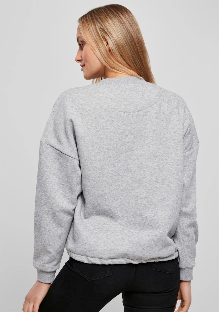 Build Your Brand Ladies Oversize Crewneck