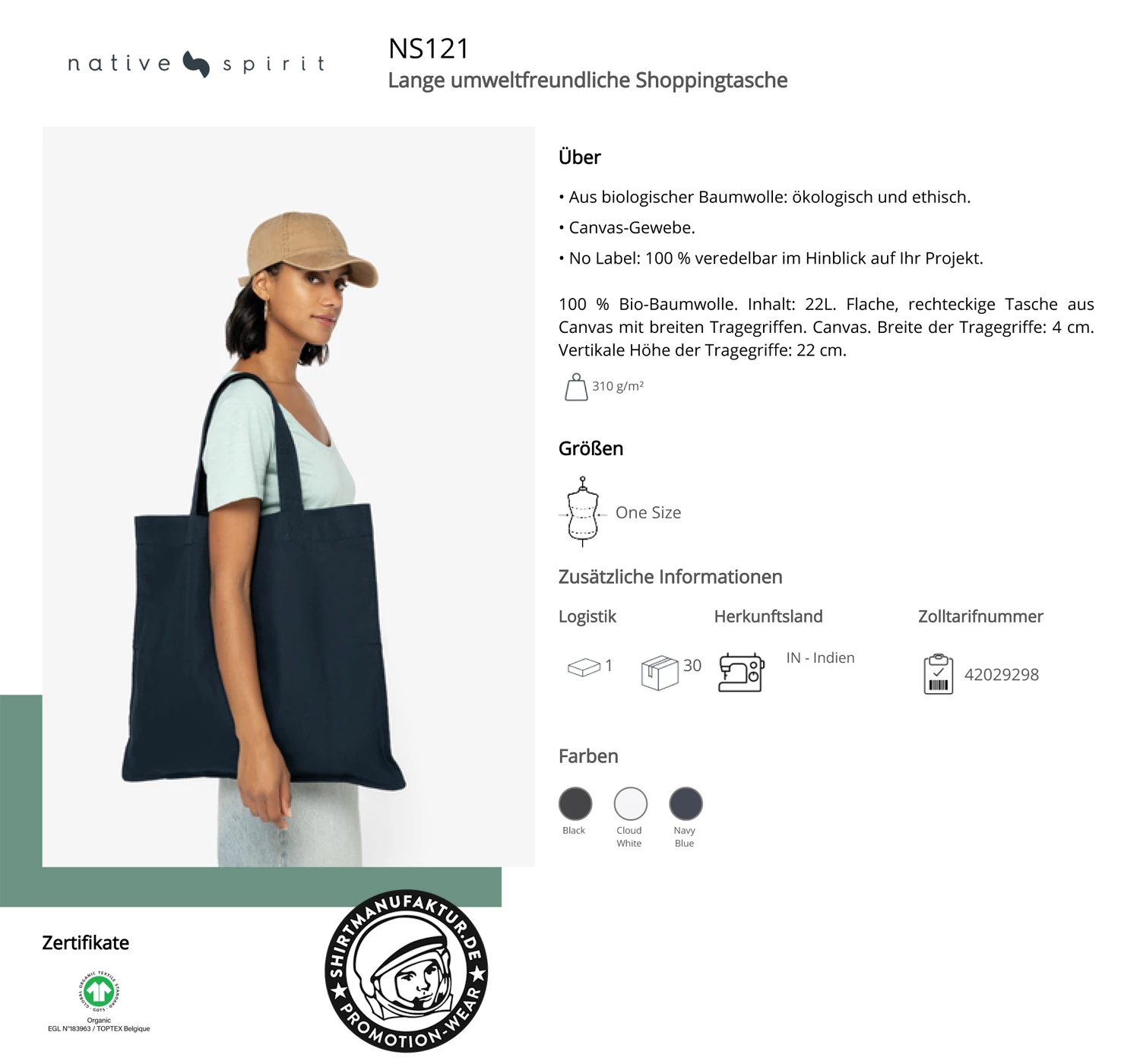 Native Spirit Long Shopping Bag