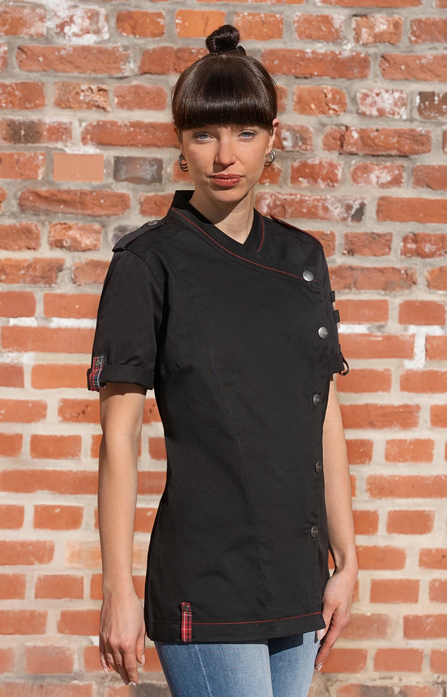 Karlowsky Kurzarm Damenkochjacke ROCK CHEF-Stage2 Karlowsky Kurzarm Damenkochjacke ROCK CHEF-Stage2