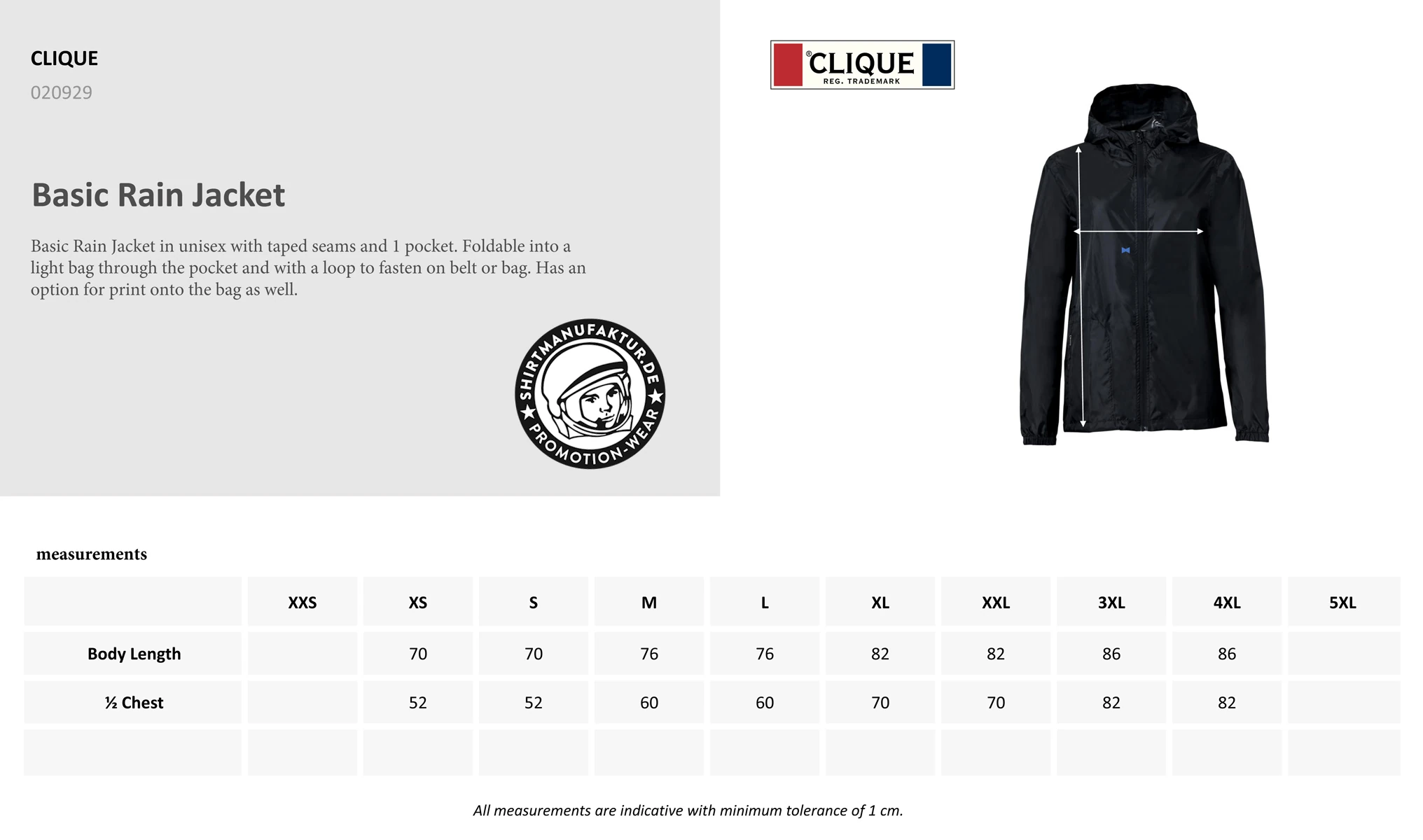 Clique Basic Rain Jacket